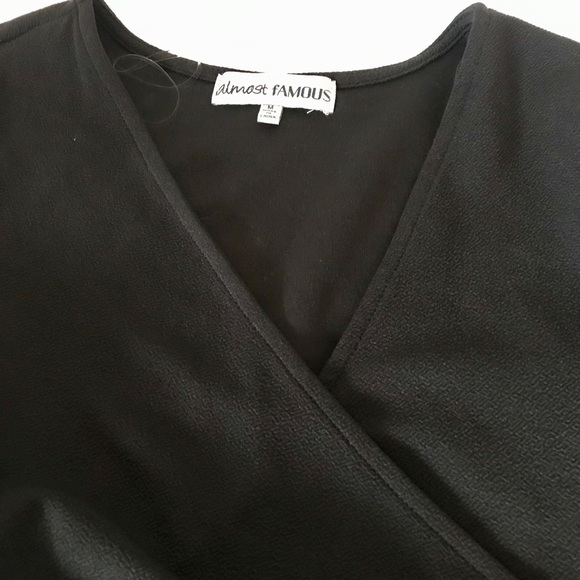 NWT Almost Famous Angled Wrap Dress - Picture 7 of 7